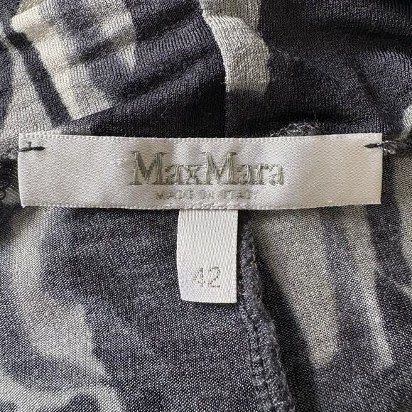 MaxMara Geometric Print Jersey Knit Dress Womens Size UK 42 US 12 (1950) - Picture 3 of 5